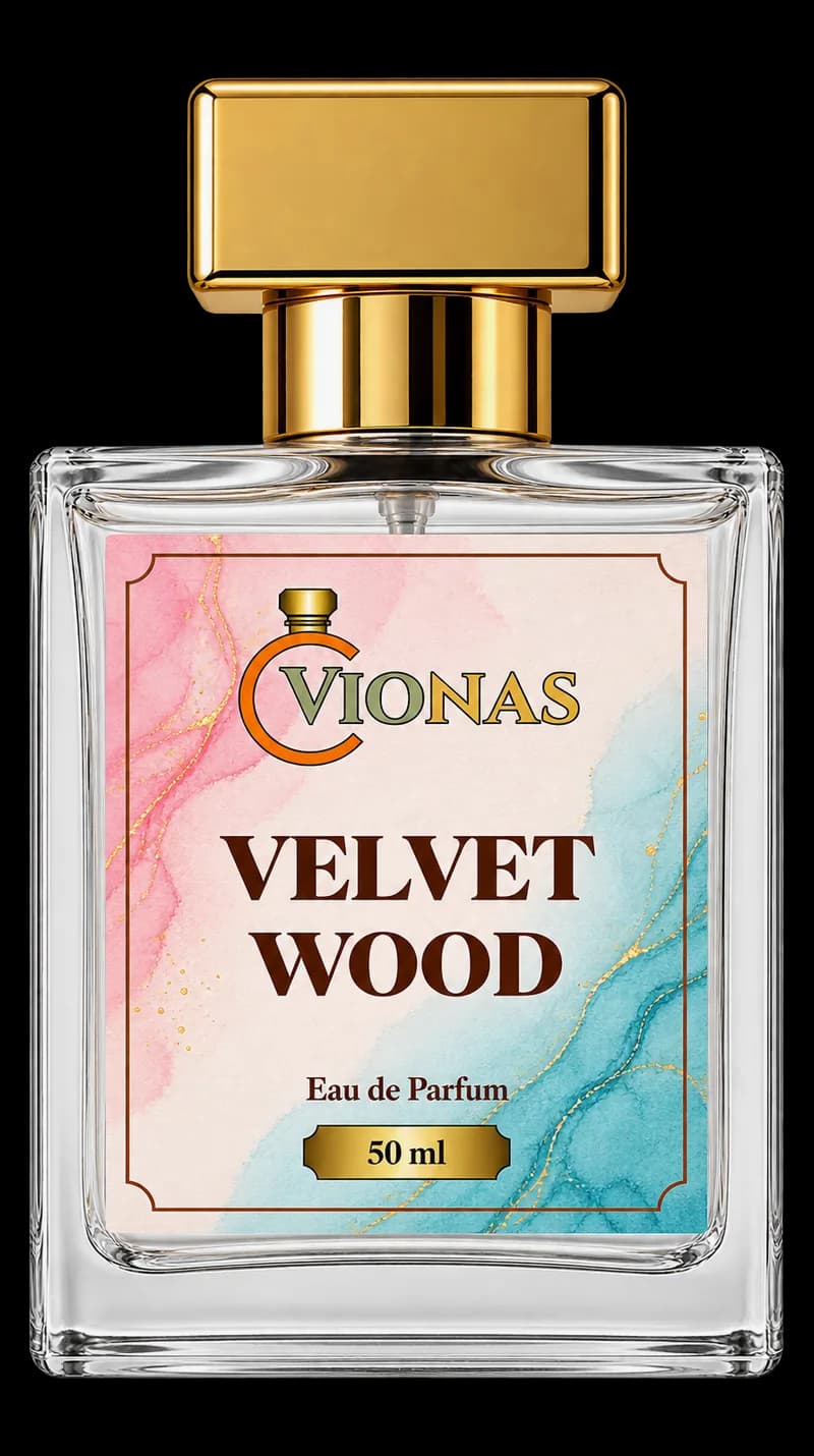 Vionas Velvet Wood eau de parfum bottle